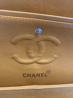 CHANEL Small Classic Double Flap Shoulder bag - Orange - Silver Hardware Vintage