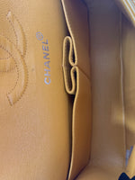 CHANEL Small Classic Double Flap Shoulder bag - Orange - Silver Hardware Vintage