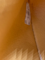 CHANEL Small Classic Double Flap Shoulder bag - Orange - Silver Hardware Vintage