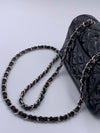 Sold-CHANEL Classic Mini Rectangular Black Shoulder Bag Crossbody - Silver Hardware Patent Leather
