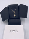 Sold-CHANEL CC Black Logo with Rhinestones Necklace C240