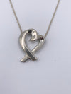 Tiffany & Co Paloma Picasso Loving Heart Pendent Silver Necklace