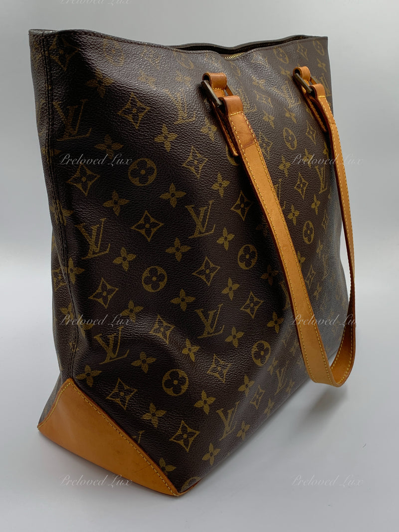 LOUIS VUITTON Monogram Cabas Mezzo Tote Bag – Preloved Lux