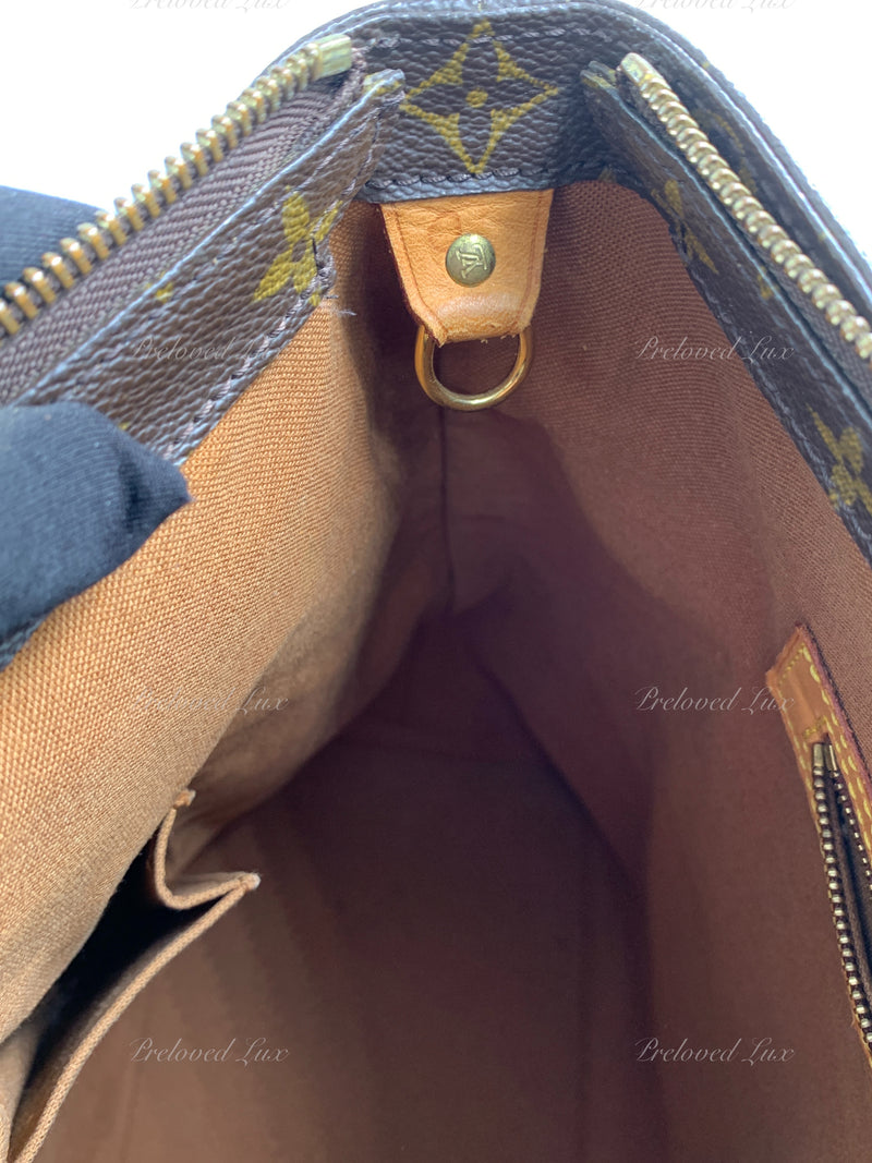 LOUIS VUITTON Monogram Cabas Mezzo Tote Bag