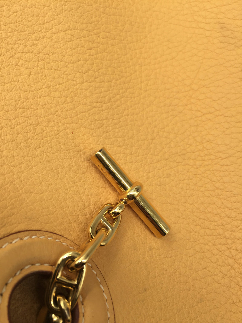 Hermès Clemence Vespa PM Red Leather Pony-style calfskin ref.950914 - Joli  Closet
