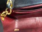 Sold-CHANEL Lambskin Medium Diana Single Chain Single Flap Bag Black Gold Hardware