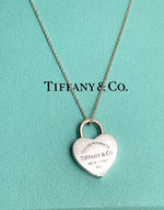 Tiffany & Co 925 Silver Return to Tiffany Large Heart Lock with Necklace