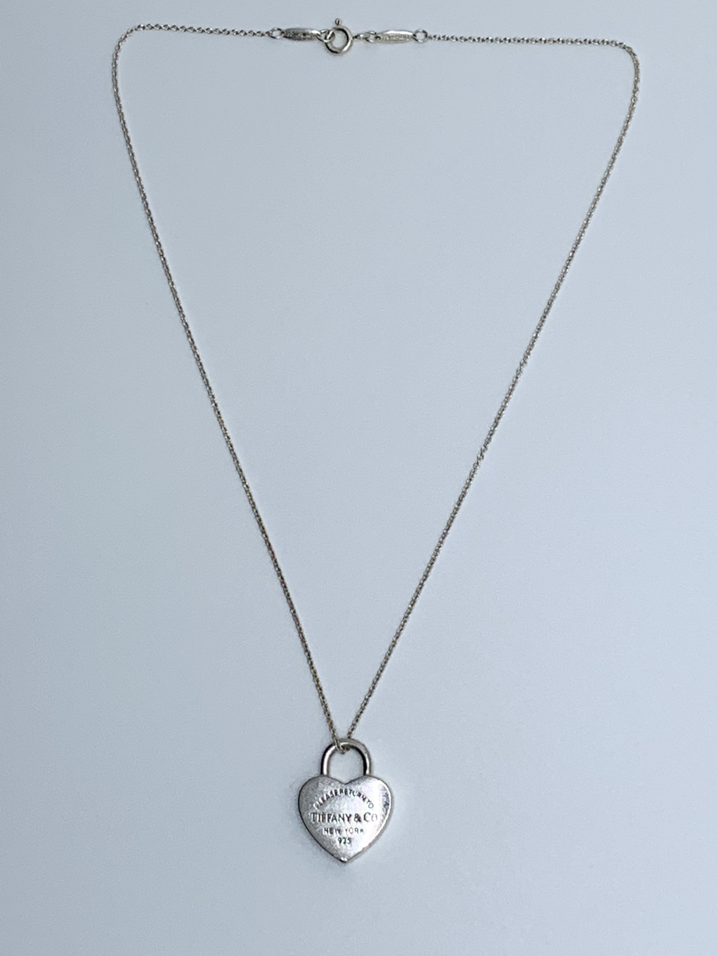 Return to Tiffany® Love Lock Necklace in Silver