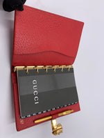GUCCI Red 6-ring Agenda Planner with insert and pen