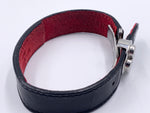 Sold-LOUIS VUITTON Black Leather Good Luck Bracelet