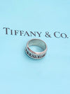 Sold-Tiffany & Co 925 Silver Atlas Ring Size 5 1/2