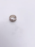 Sold-Tiffany & Co 925 Silver Atlas Ring Size 5 1/2