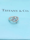 Tiffany & Co 925 Silver Heart Ring Size 5 1/4