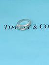 Sold-Tiffany & Co 925 Silver Open Heart Ring Size 6
