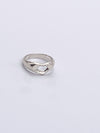 Sold-Tiffany & Co 925 Silver Open Heart Ring Size 6