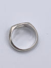 Sold-Tiffany & Co 925 Silver Open Heart Ring Size 6
