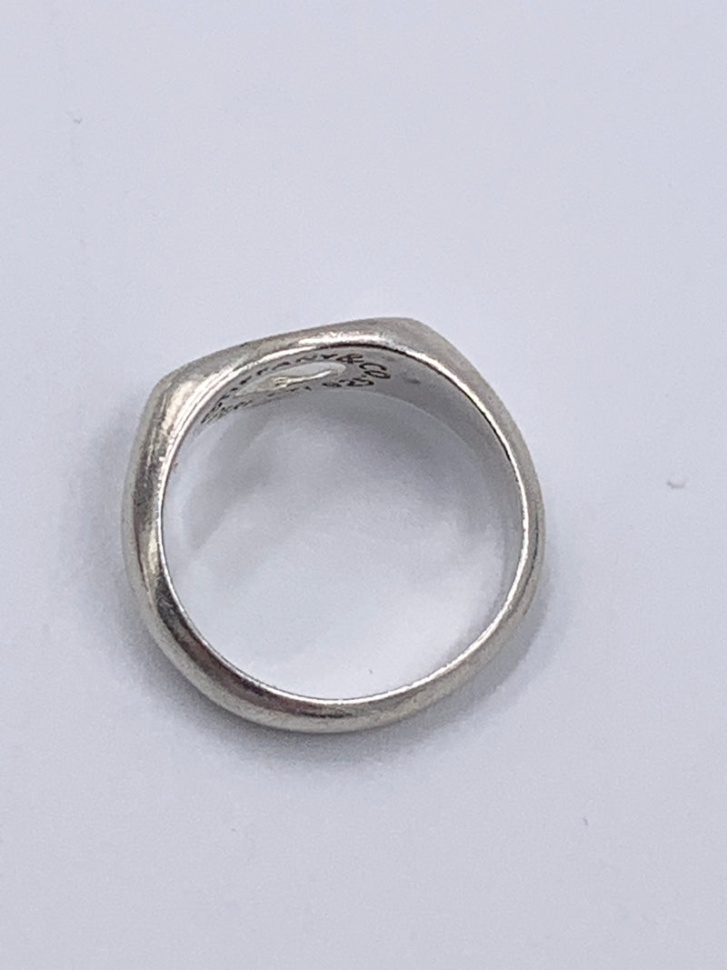 Sold-Tiffany & Co 925 Silver Open Heart Ring Size 6