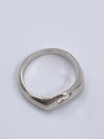 Sold-Tiffany & Co 925 Silver Open Heart Ring Size 6