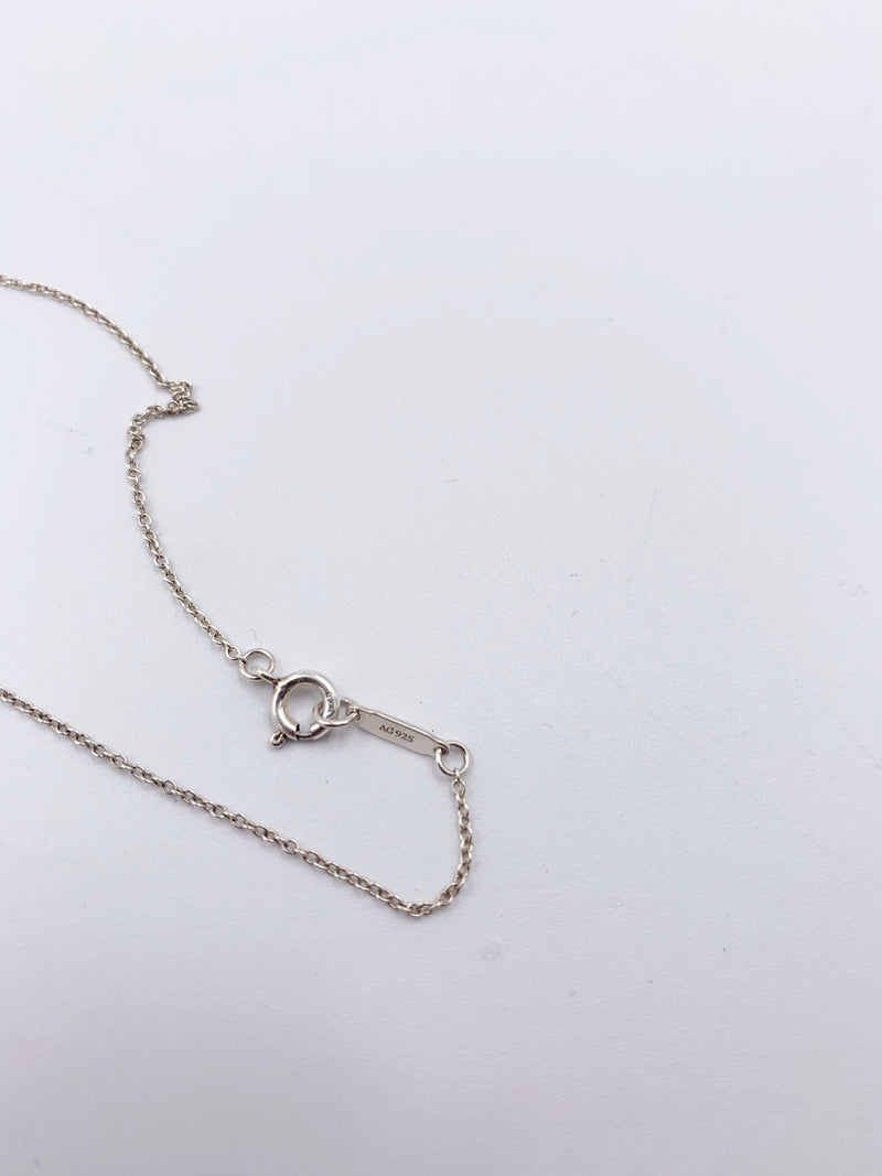 Sold-Tiffany & Co Sterling Silver 925 Bow Pendant Necklace