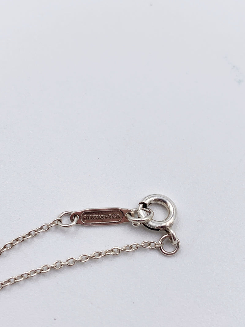 Sold-Tiffany & Co Sterling Silver 925 Bow Pendant Necklace