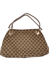 Sold-GUCCI GG Brown Shoulder Bag