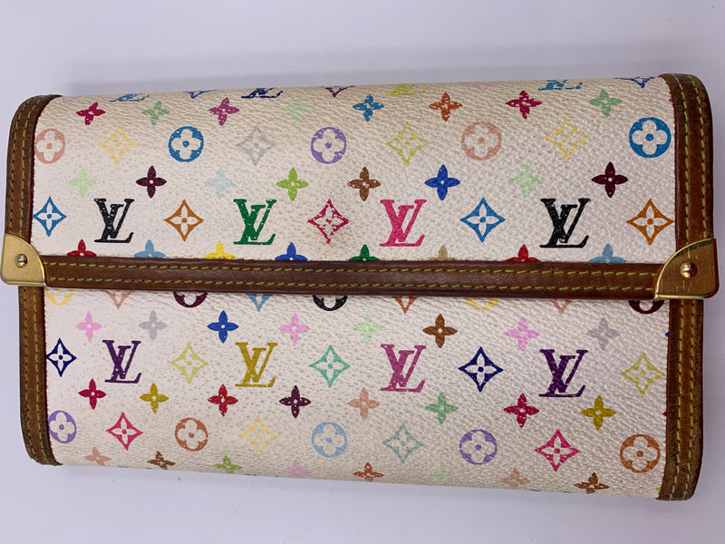 Louis Vuitton Multicolor White Long Wallet - Preowned Luxury - Preloved Lux Canada