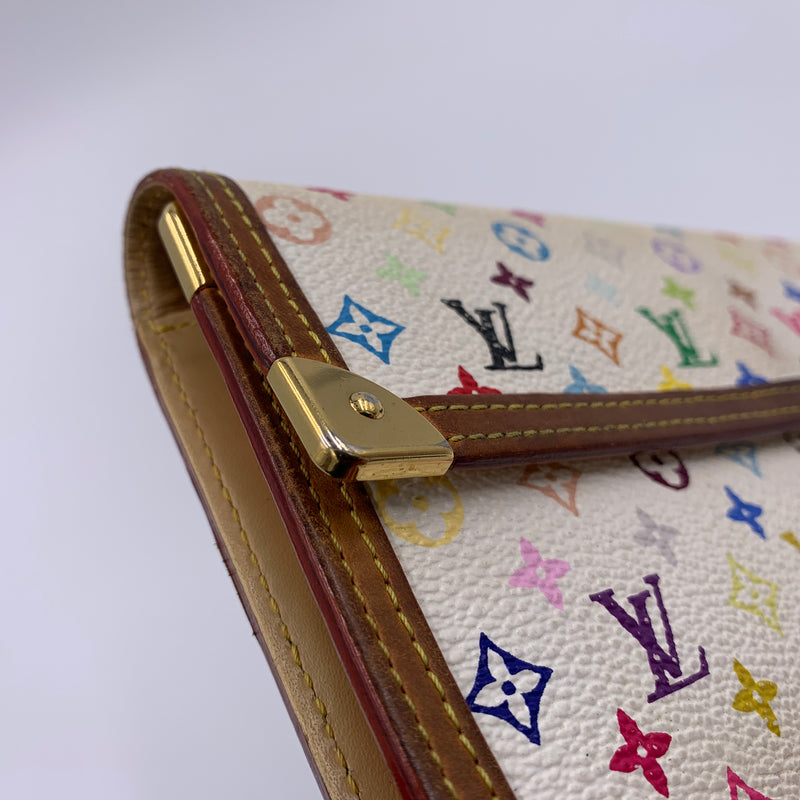 Louis Vuitton Key Pouch Monogram Multicolor White/Multicolor in Canvas with  Brass - US