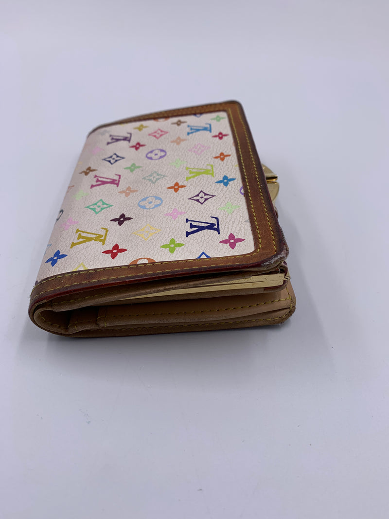 Louis Vuitton Multicolor White Porte Monnaie Viennois Wallet