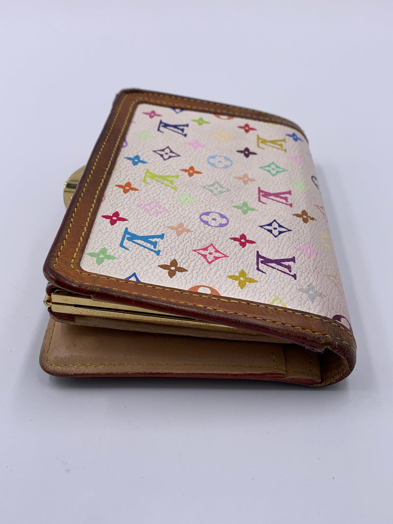 Louis Vuitton Multicolor White Porte Monnaie Viennois Wallet