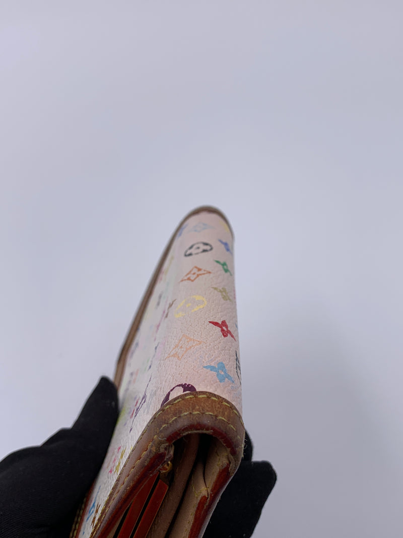 Louis Vuitton Multicolor White Porte Monnaie Viennois Wallet