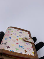 Louis Vuitton Multicolor White Porte Monnaie Viennois Wallet