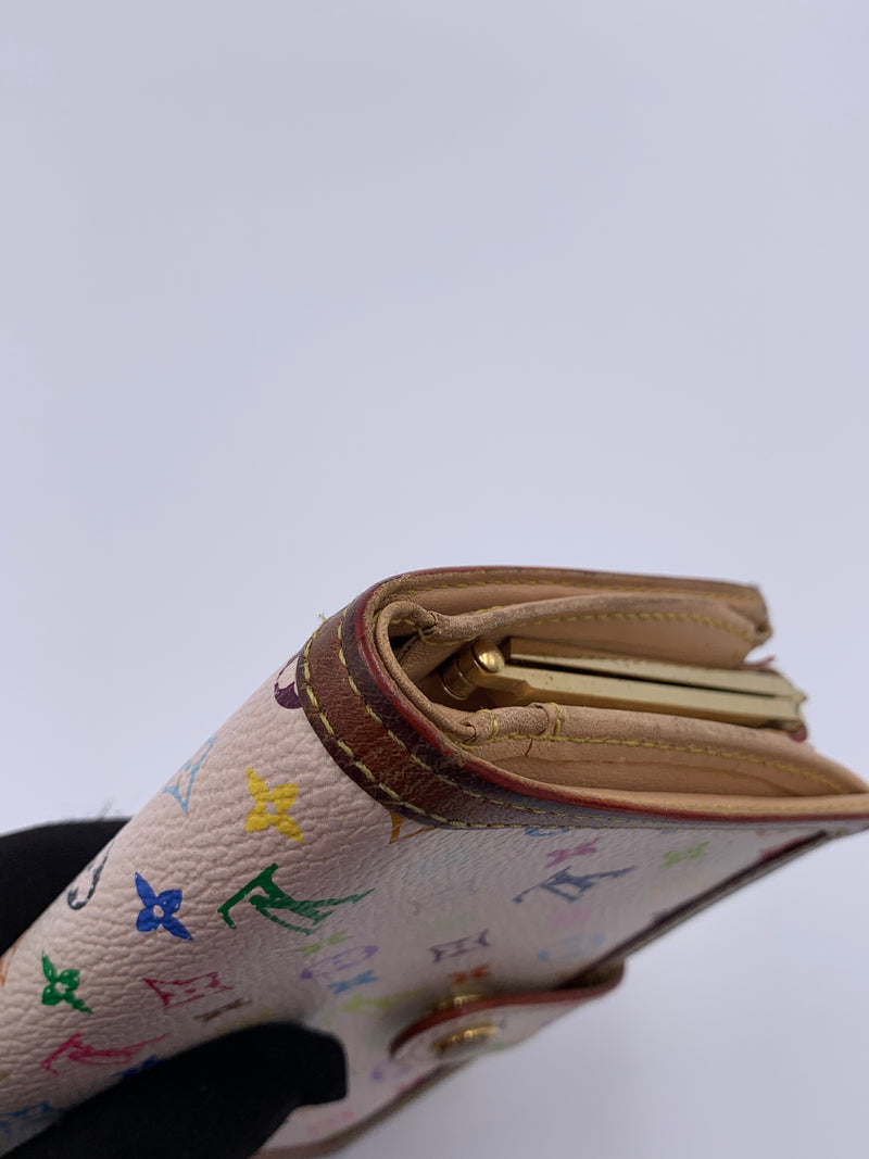 Louis Vuitton Multicolor White Porte Monnaie Viennois Wallet