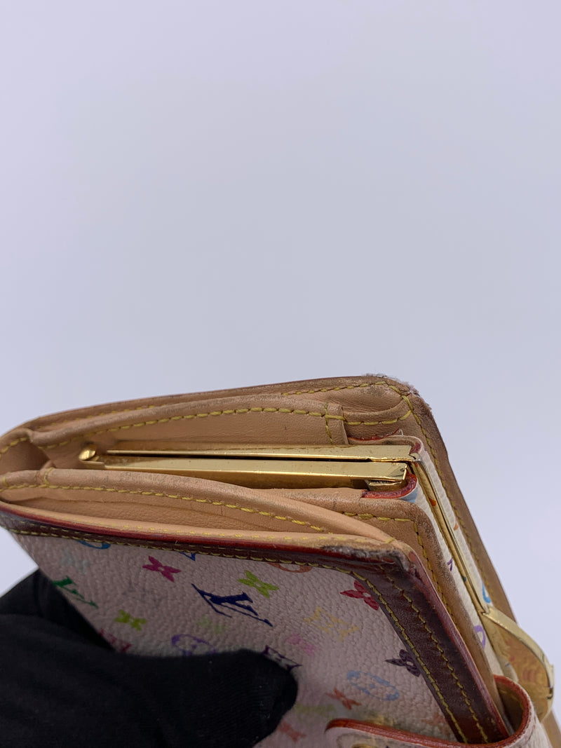 Louis Vuitton Multicolor White Porte Monnaie Viennois Wallet