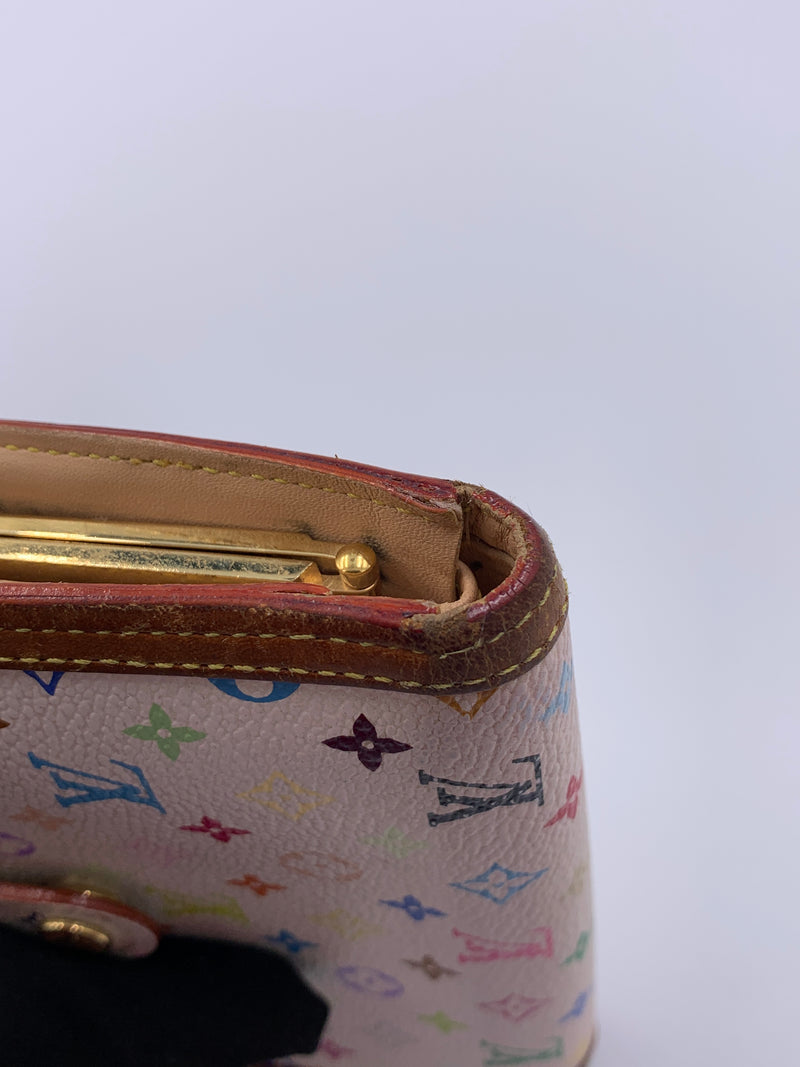 Louis Vuitton Multicolor White Porte Monnaie Viennois Wallet