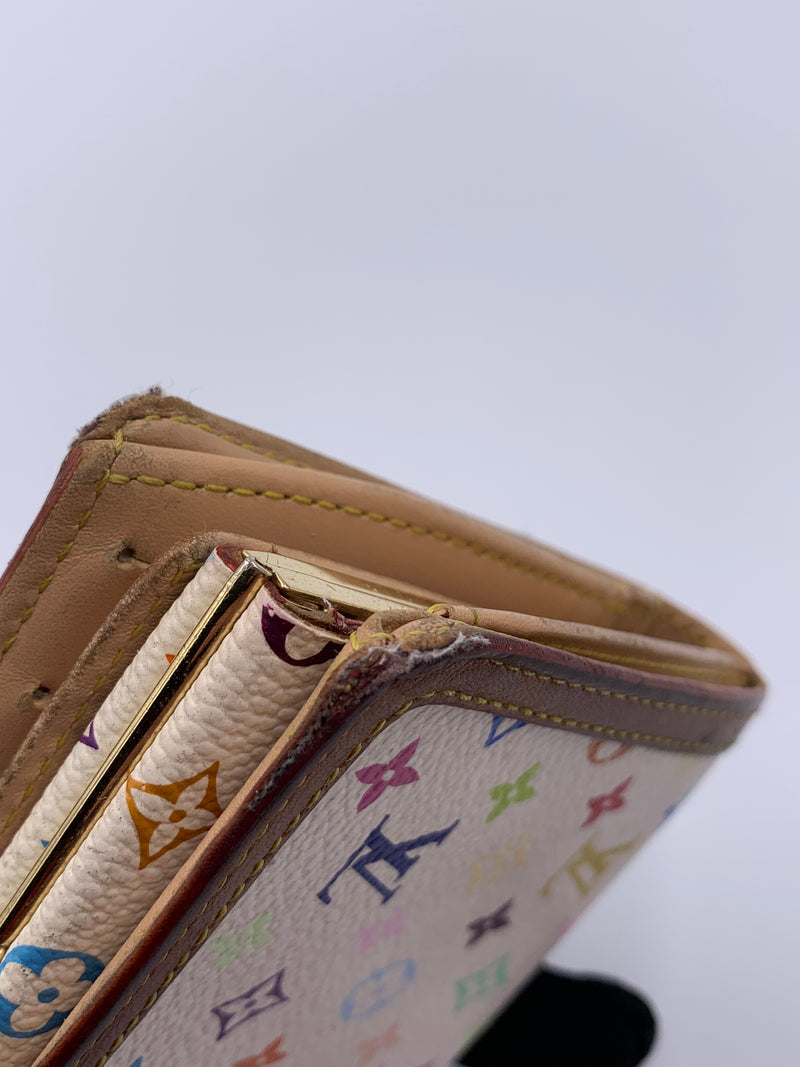 Louis Vuitton Multicolor White Porte Monnaie Viennois Wallet