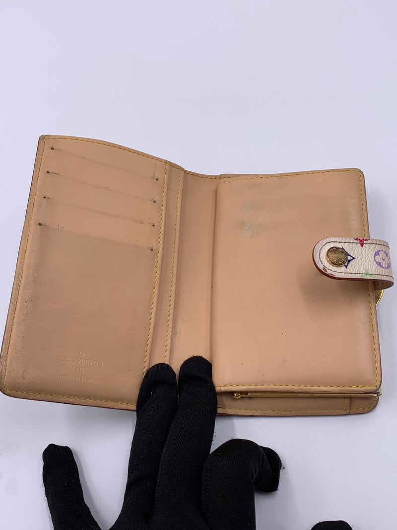 Louis Vuitton Multicolor White Porte Monnaie Viennois Wallet