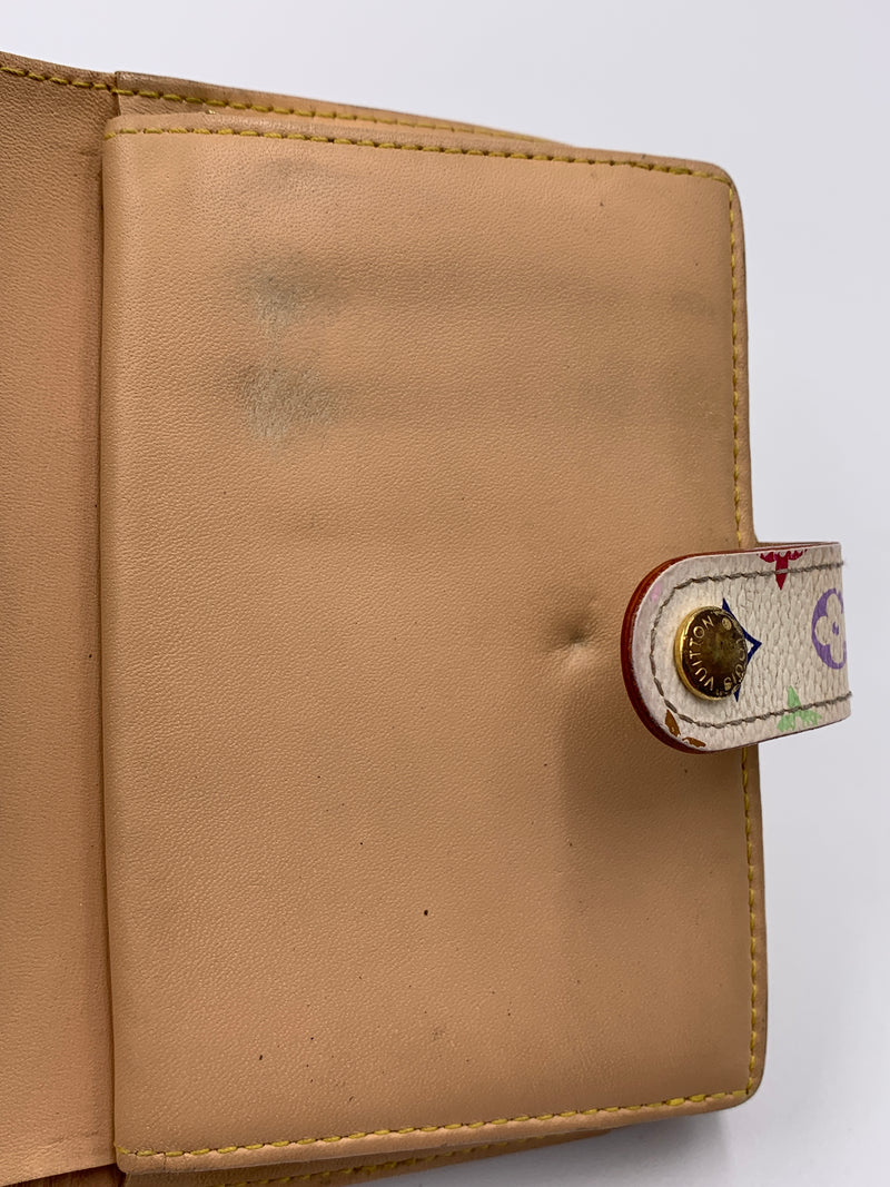 Louis Vuitton Multicolor White Porte Monnaie Viennois Wallet