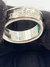 Sold-Tiffany & Co 925 Silver 1837 Medium Ring Size 6 1/4 (6.25)