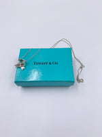 Tiffany & Co 925 Silver Vintage Bow Ribbon Necklace