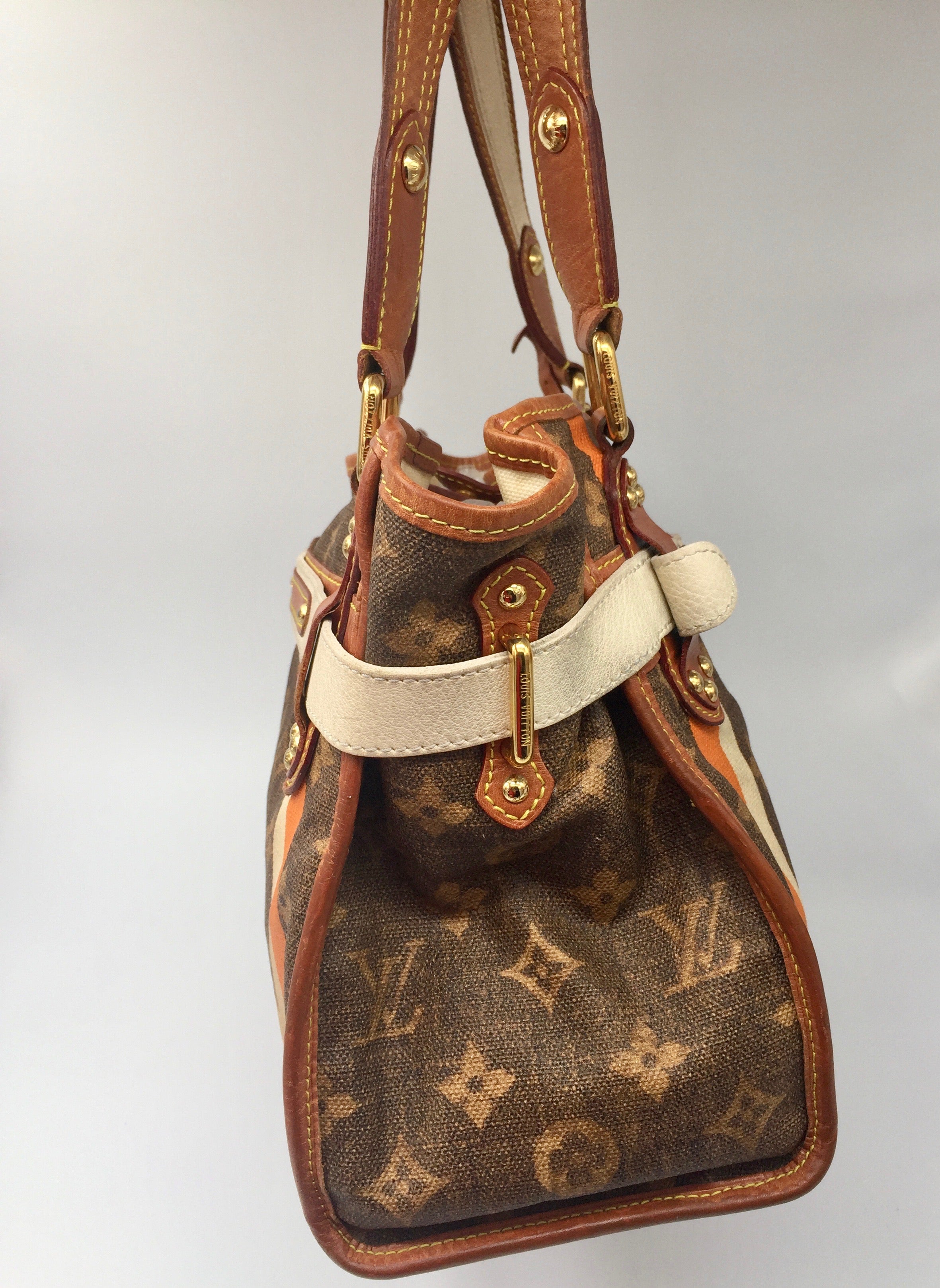 LOUIS VUITTON Tisse Rayures M56386 Tote Bag Shoulder Bag Handbag - Limited  edition - - Preowned Luxury - Preloved Lux Canada