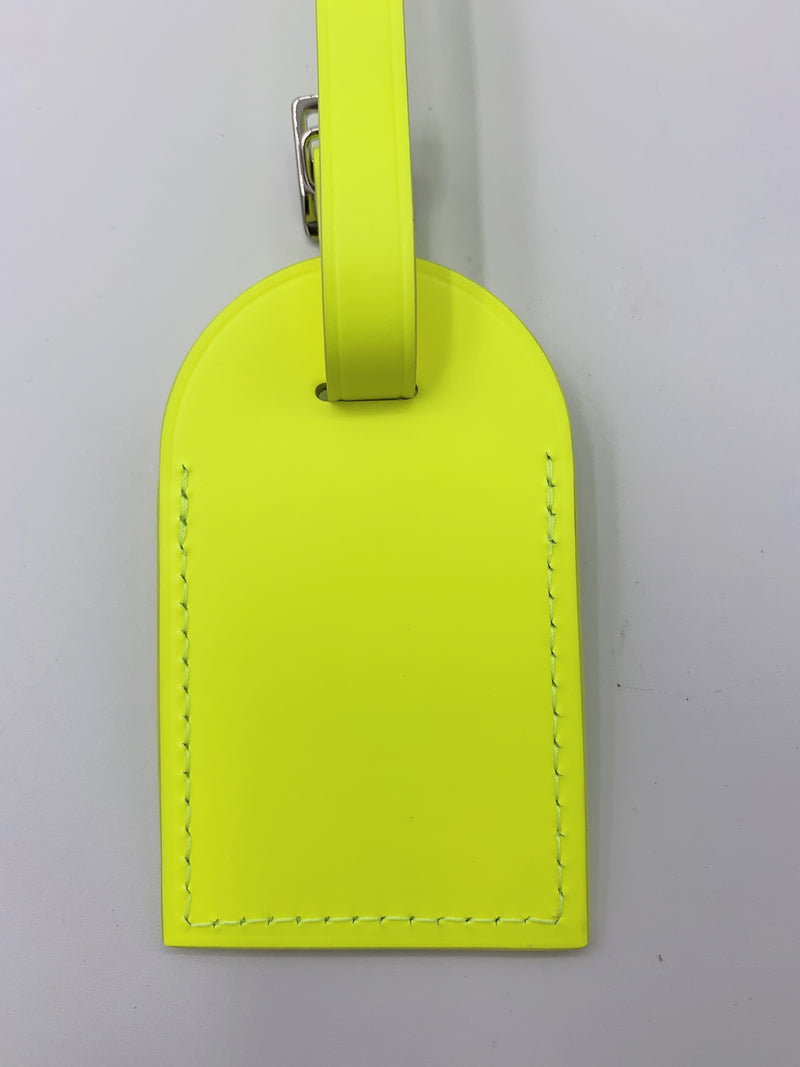 Sold-LOUIS VUITTON Neon Yellow Color Luggage Tag