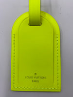 Sold-LOUIS VUITTON Neon Yellow Color Luggage Tag