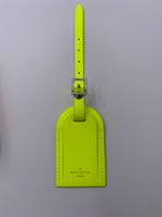 Sold-LOUIS VUITTON Neon Yellow Color Luggage Tag