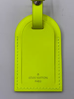 Sold-LOUIS VUITTON Neon Yellow Color Luggage Tag