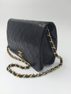 Sold-CHANEL Classic Lambskin Chain Full Flap Bag/clutch 23 (2) black/gold