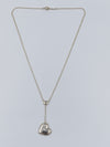 Tiffany & Co 925 Silver Dangling Large Solid Heart Pendant Necklace