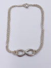 Tiffany & Co 925 Silver Infinity Pendant Bracelet