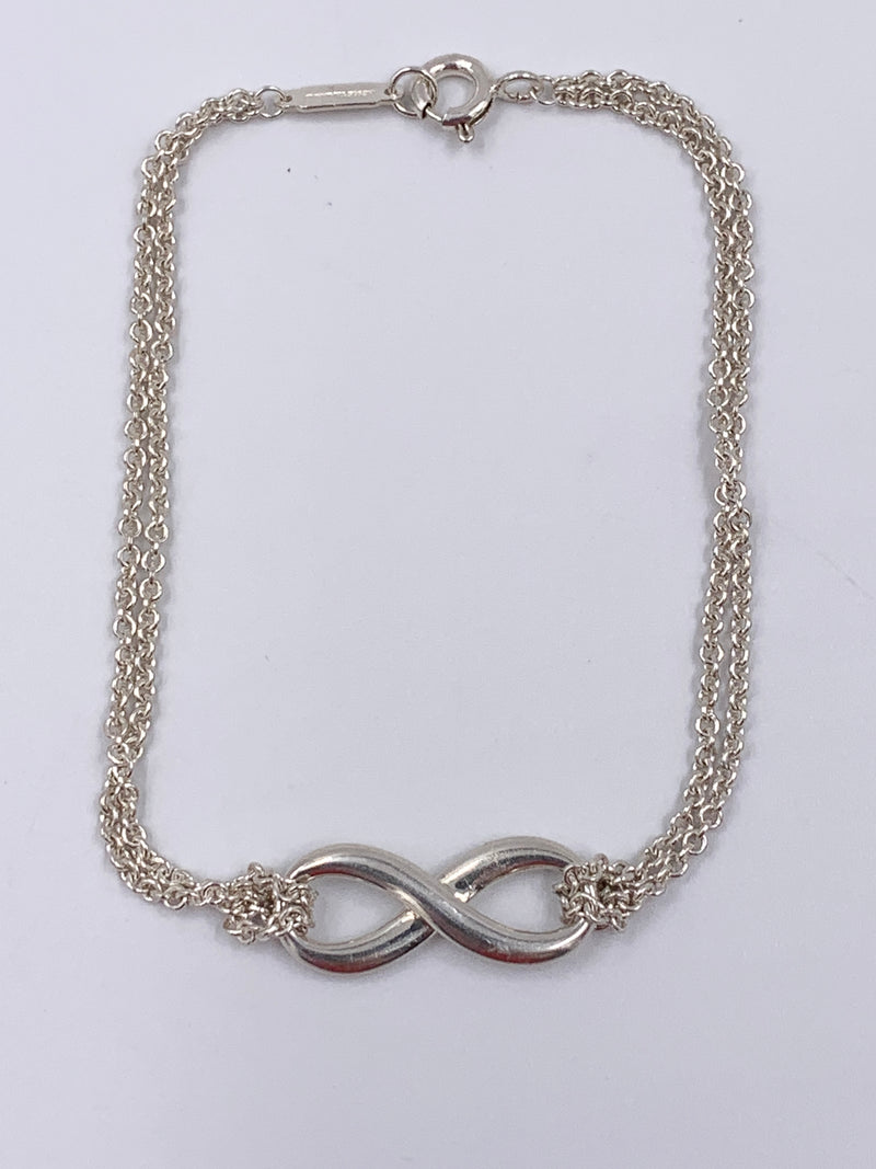 Tiffany & Co 925 Silver Infinity Pendant Bracelet
