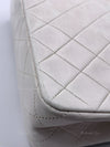 Sold-CHANEL Classic Lambskin Chain Mini Square Flap Bag White/ Gold hardware