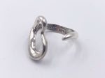 Tiffany & Co 925 Silver Elsa Peretti Open Heart Ring Size 6